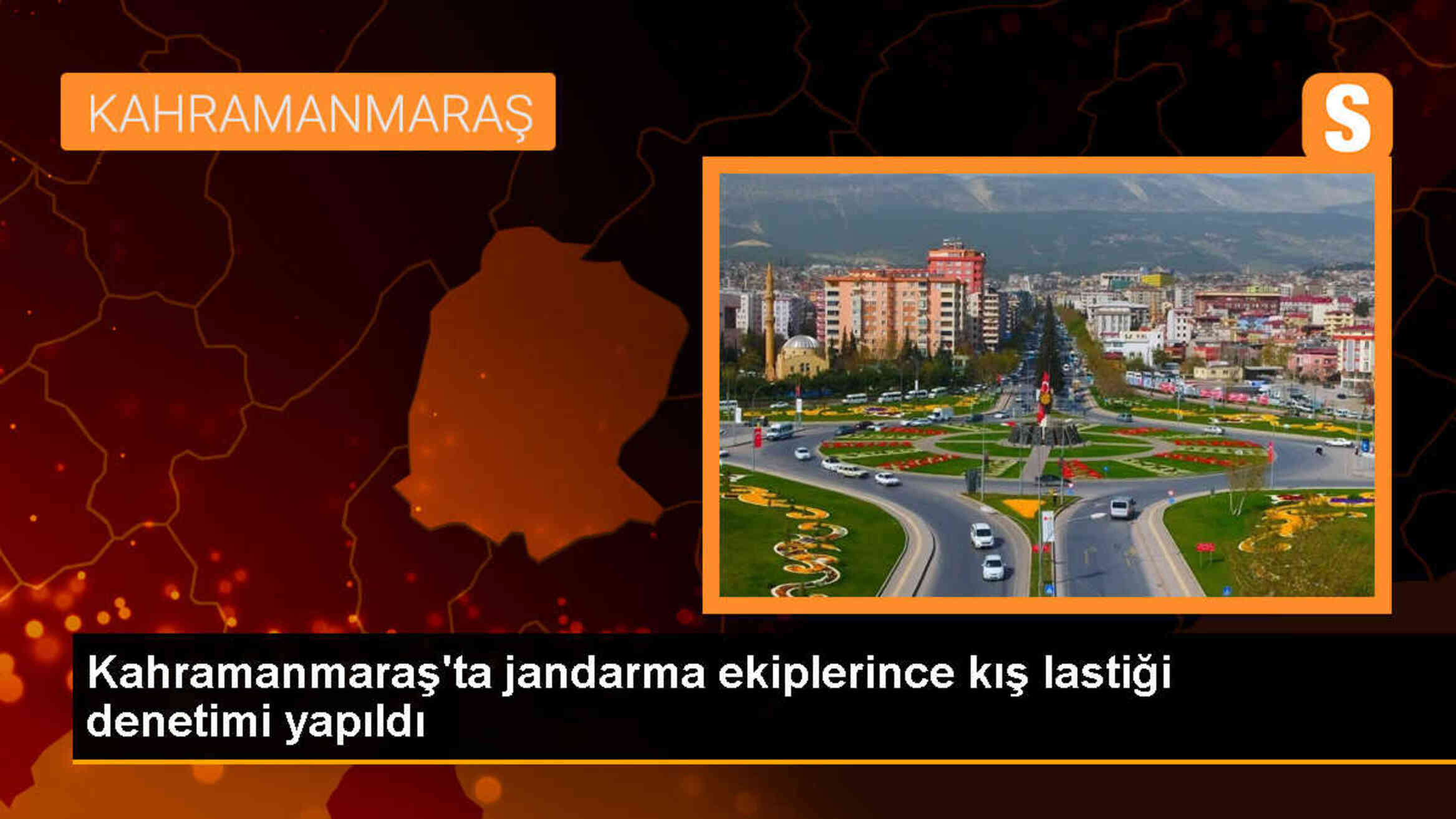 Kahramanmaraş\'ta jandarma ekipleri kış lastiği denetimi gerçekleştirdi