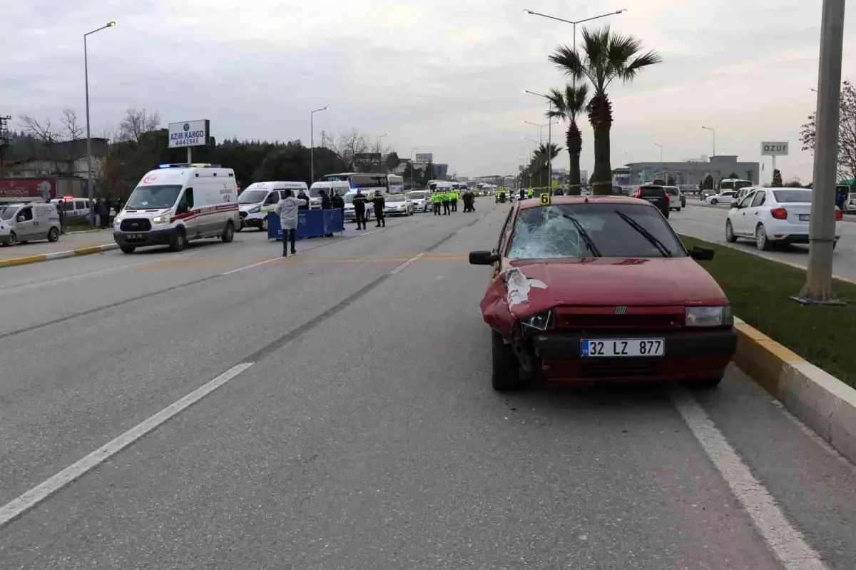 Denizli\'de otomobilin çarptığı kadın hayatını kaybetti