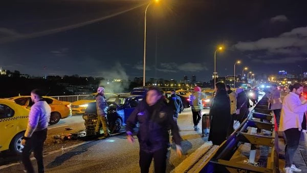 15 Temmuz Şehitler Köprüsü'nde Zincirleme Kazalar: 3 Yaralı
