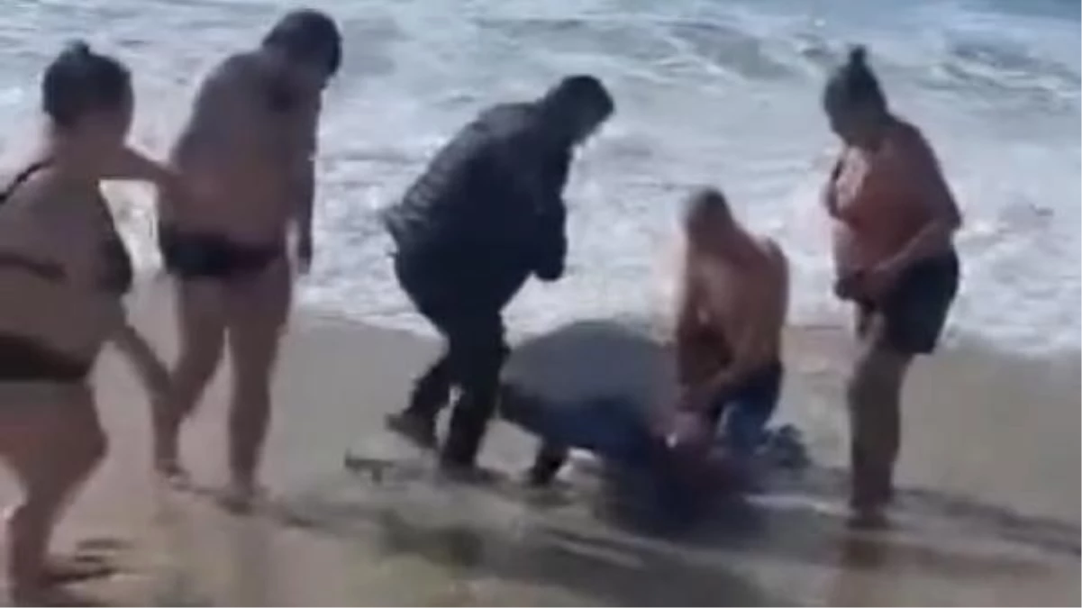 Alanya\'da denizde boğulma tehlikesi geçiren turist kurtarıldı