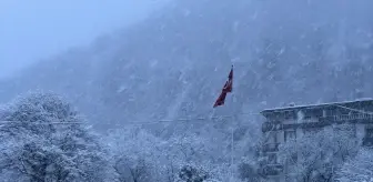 Sinop'un Ayancık ilçesinde yoğun kar yağışı