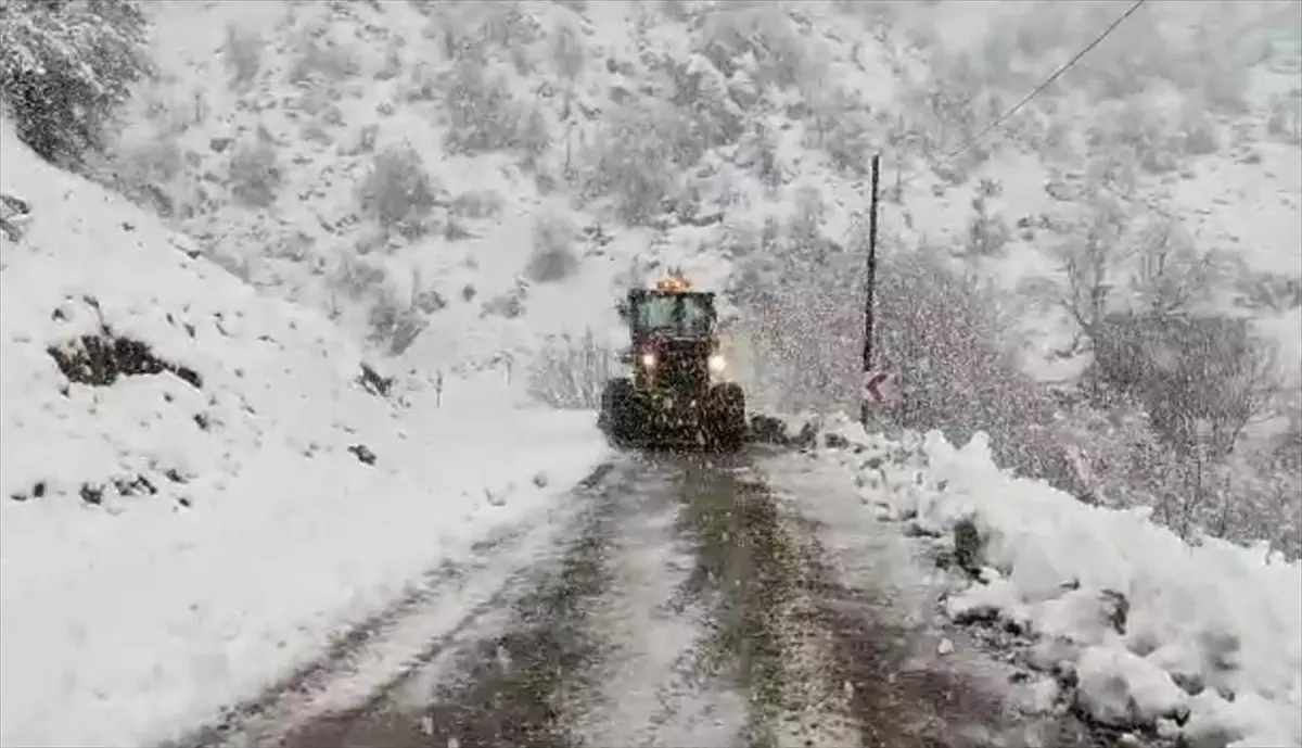 Bingöl, Şırnak ve Siirt\'te kar nedeniyle 158 yerleşim yerine ulaşım sağlanamıyor