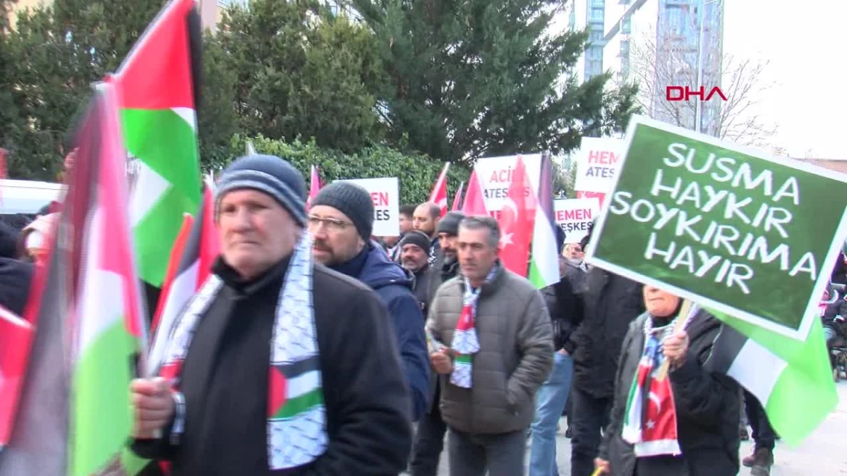 Engelli Vatandaşlar İsrail ve PKK\'ya Karşı Protesto Düzenledi