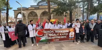 Isparta ve Burdur'da Şehitlerimize Rahmet, Teröre Lanet, Gazze için Acil Ateşkes Etkinliği Düzenlendi