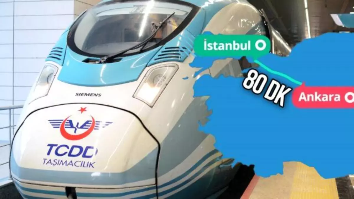 İstanbul-Ankara Arası Hızlı Tren Projesiyle Mesafe 1.5 Saate Düşecek