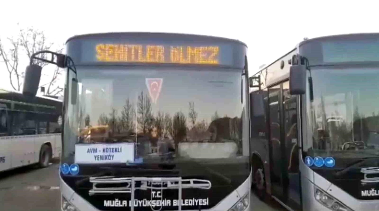 Muğla Büyükşehir Belediyesi, Şehitler İçin Toplu Taşıma Araçlarında İlginç Bir Uygulama Yaptı