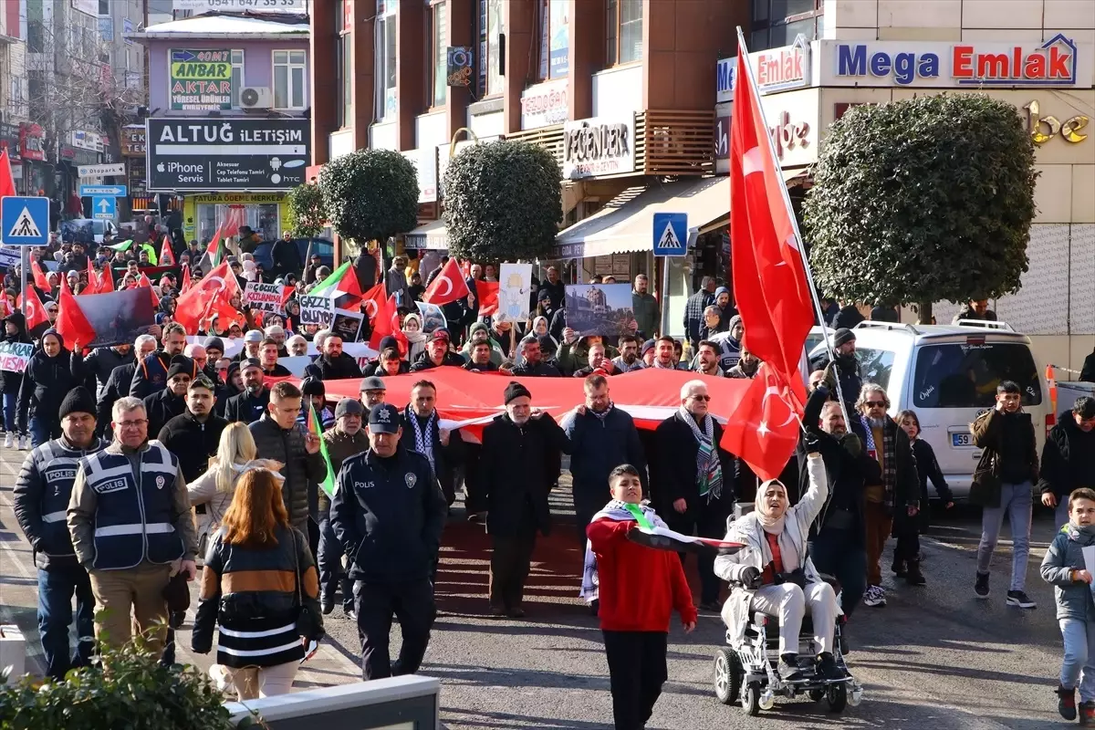 Trakya\'da İsrail\'in Gazze\'ye yönelik saldırıları ve terör protesto edildi