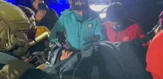 Hasandağı'nda düşen dağcı askeri helikopterle kurtarıldı