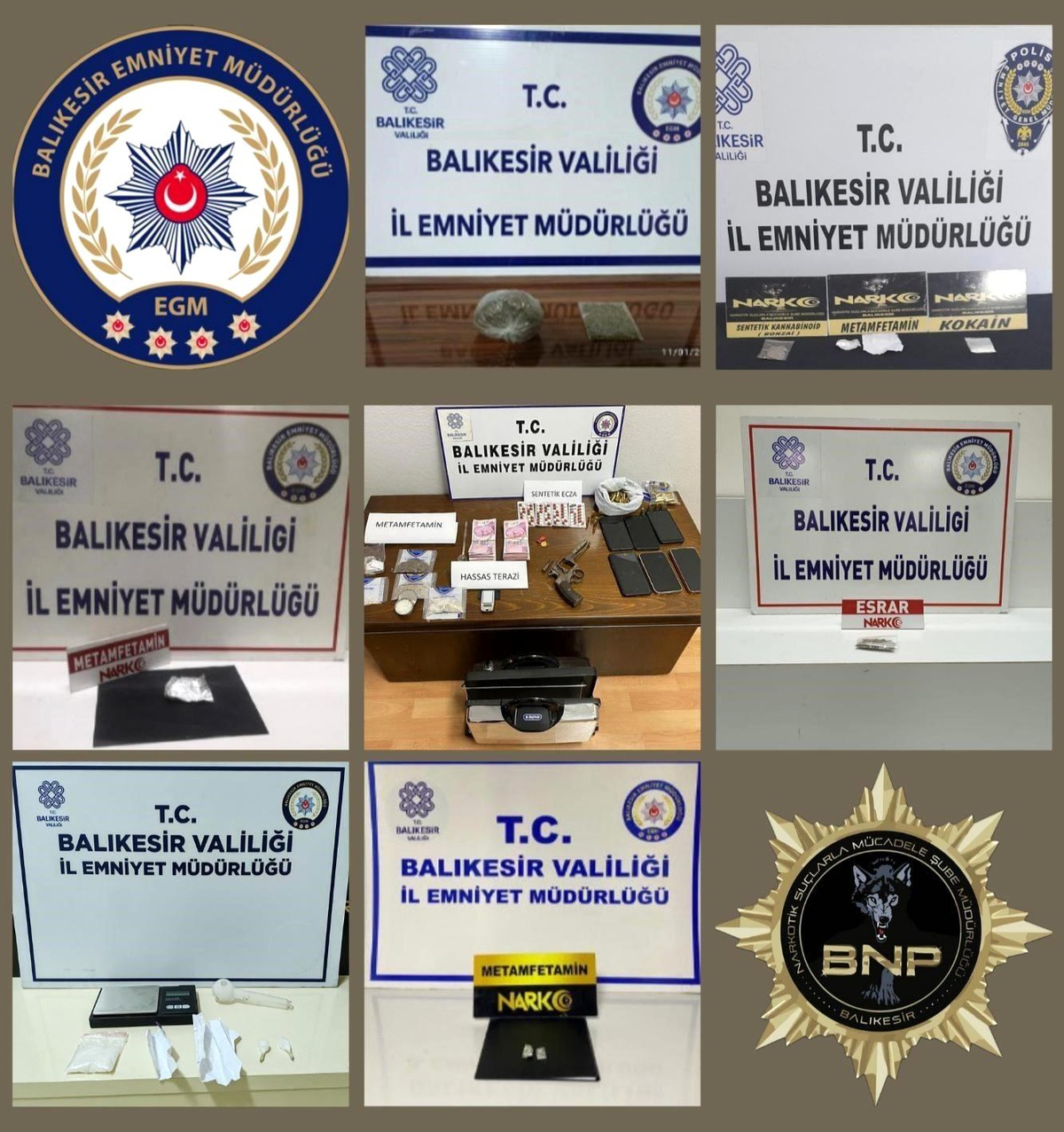 Balıkesir\'de Uyuşturucu Operasyonu: 7 Şahıs Tutuklandı