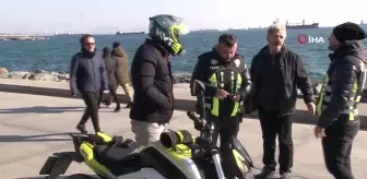 İstanbul'da yürüyüş yolunda motor kullanan sürücülere ceza yağdı