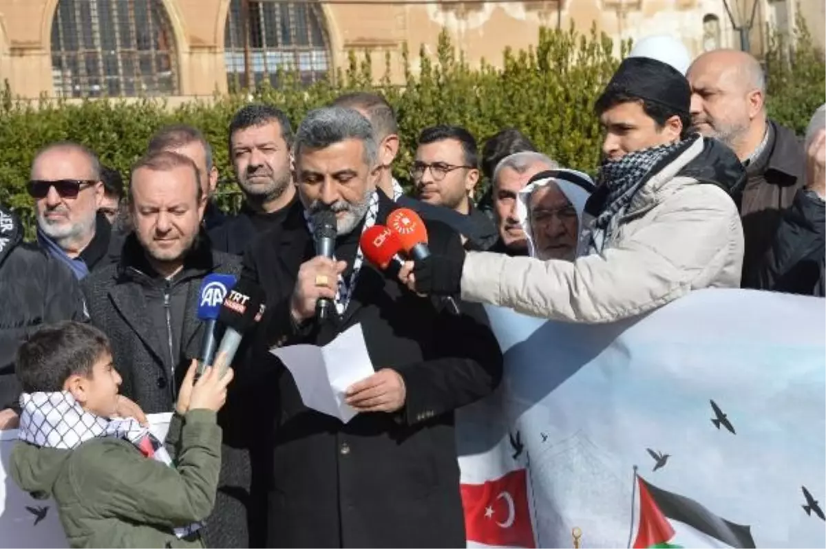 Mardin\'de binlerce kişi Türk askeri ve Filistinlilere yönelik saldırıları protesto etti