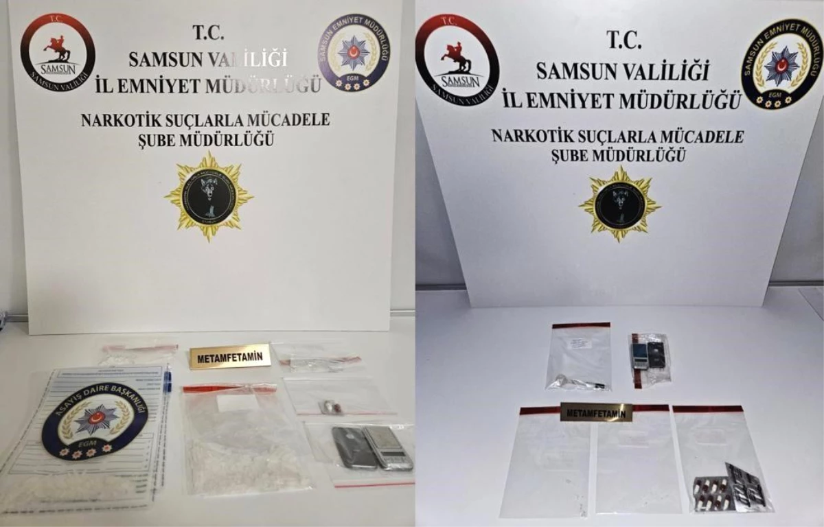 Samsun\'da Uyuşturucu Operasyonu: 227 Gram Metamfetamin Ele Geçirildi, 17 Kişi Gözaltına Alındı