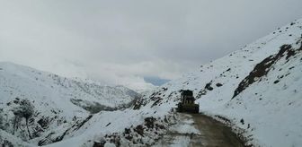 Batman'ın Sason ilçesinde kar yağışı nedeniyle 7 köy ile 23 mezranın yolu ulaşıma kapandı