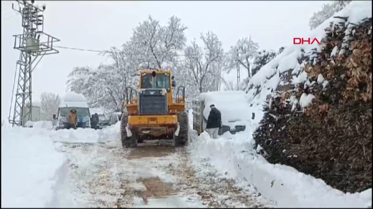 Bitlis\'te kar yağışı nedeniyle kapanan köy yollarının çoğu açıldı