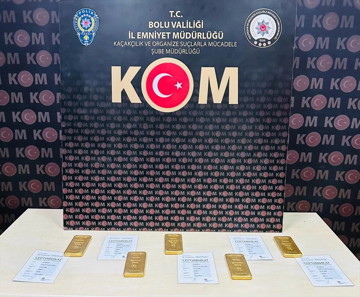 Bolu\'da düzenlenen operasyonda 5 kilogram altına el konuldu