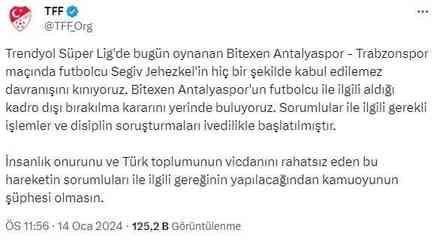 Gol sevinci nedeniyle gözaltına alınan Antalyaspor'un İsrailli futbolcusu Jehezkel'in ifadesi ortaya çıktı