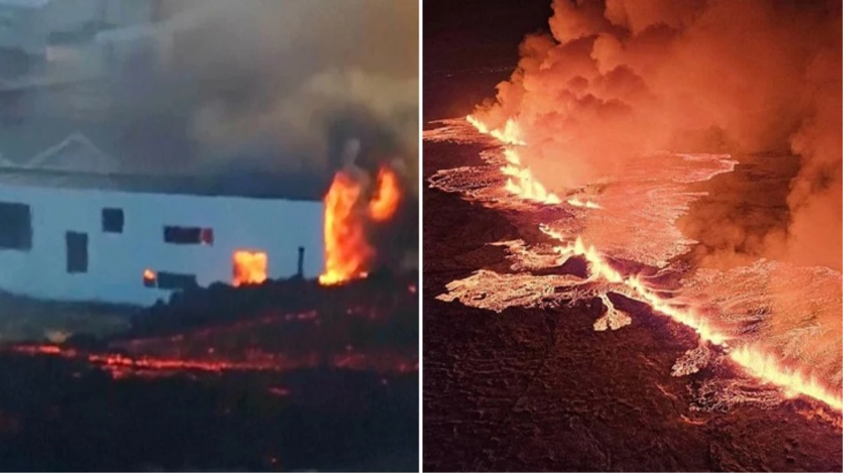 İzlanda cehennemi yaşıyor! Lavlar şehir merkezine ulaştı, alevlerin sardığı çok sayıda ev küle döndü