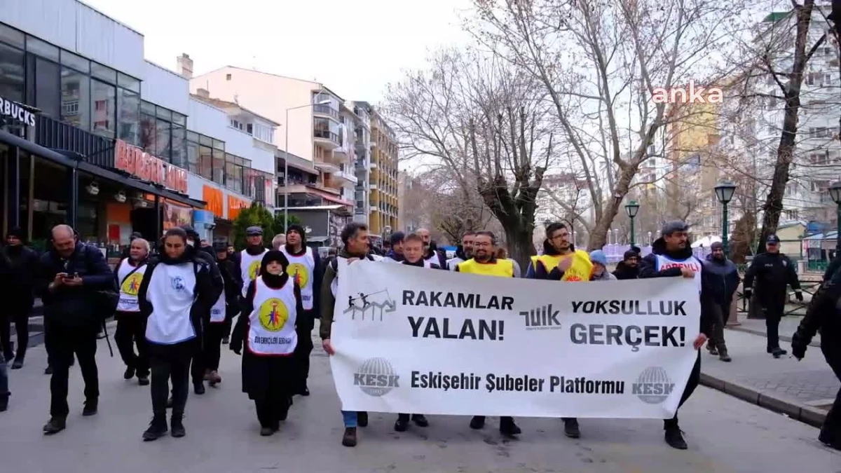 KESK Eskişehir Şubeler Platformu İnsanca Yaşayacak Ücret İstiyor
