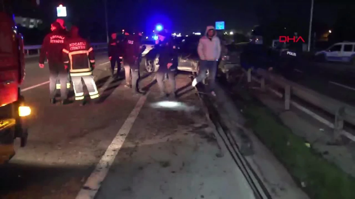 Gebze\'de trafik kazasında yaralanan arkadaşını terk eden cip sürücüsü kaçtı