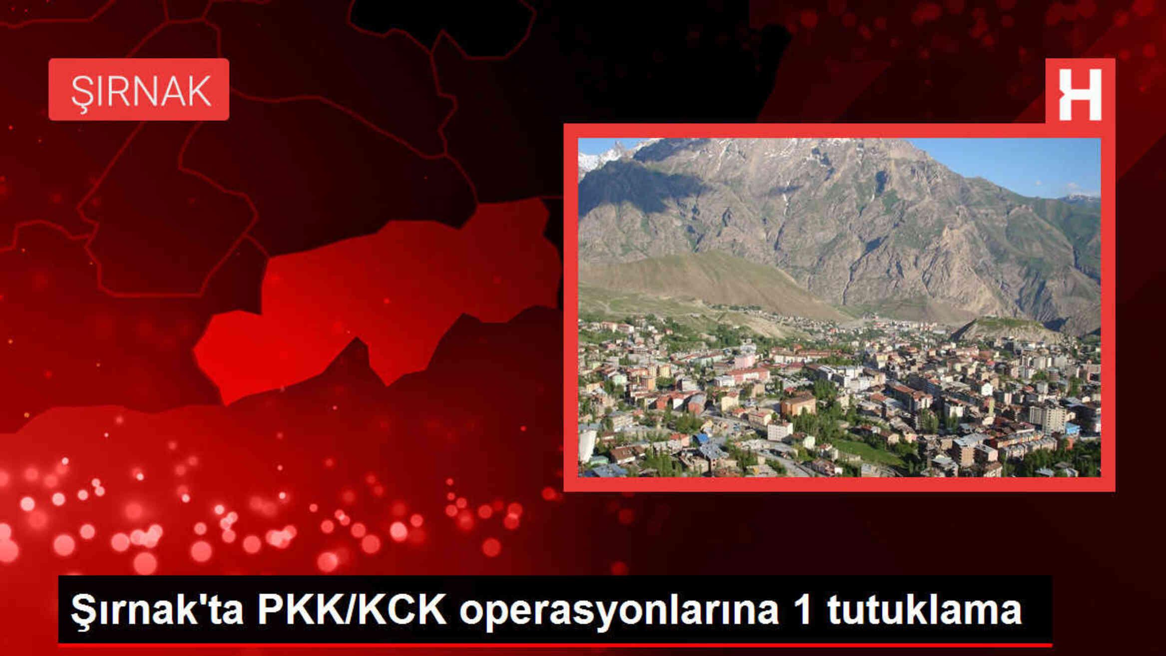 Şırnak'ta PKK/KCK operasyonunda 1 kişi tutuklandı