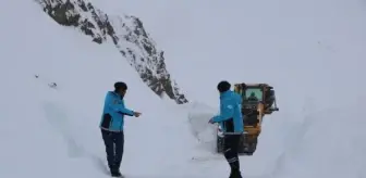 Yüksekova'da kardan kapanan mezrada hasta bebek kurtarıldı