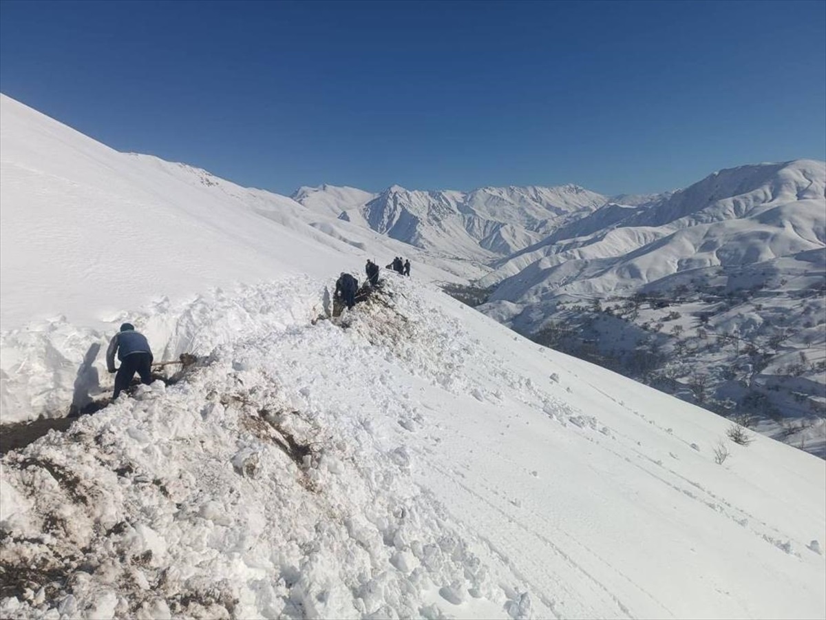 Van\'ın Bahçesaray ilçesinde çığ altında kalan mahalleye su ulaştırıldı