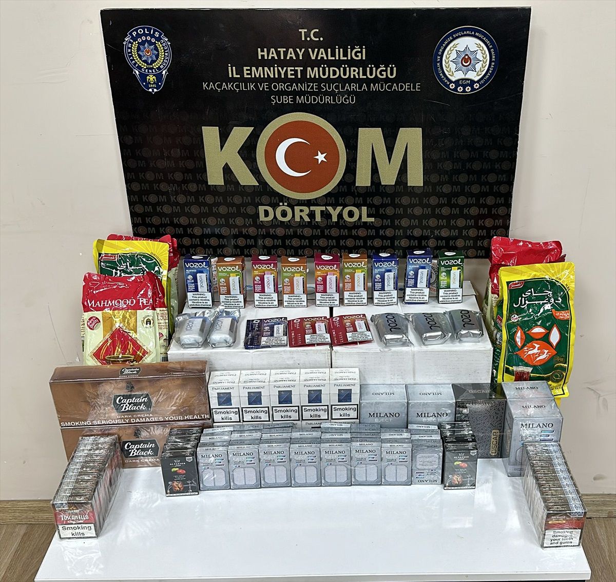 Hatay\'da kaçakçılık operasyonunda 3 şüpheli gözaltına alındı