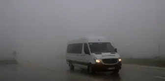 Hatay'ın Altınözü ilçesinde sis nedeniyle ulaşım olumsuz etkilendi