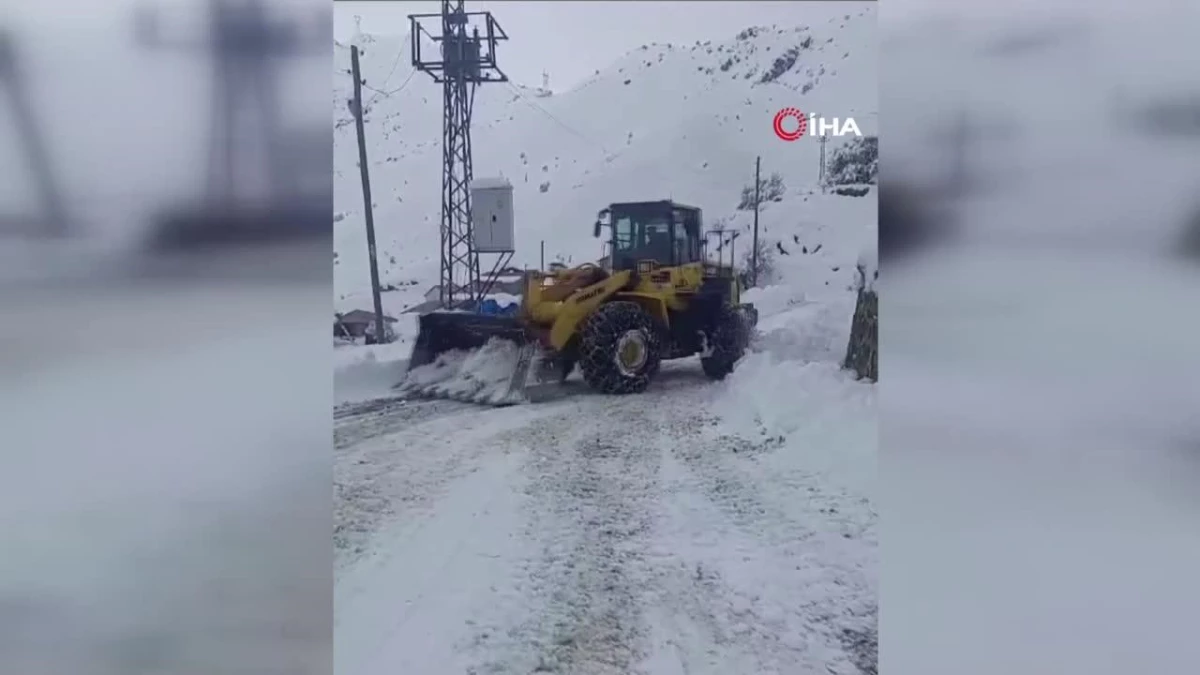 Siirt\'te üç ilçenin kardan kapanan yolları ulaşıma açıldı