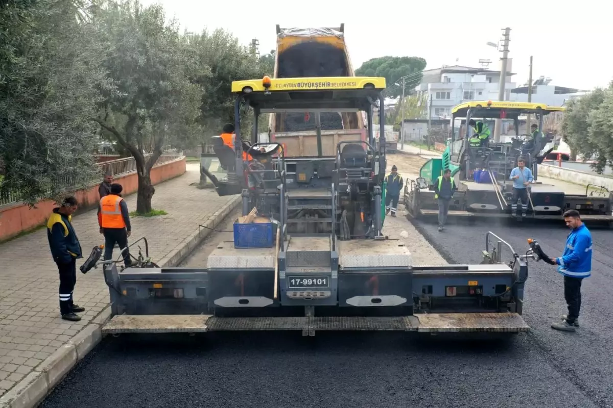 Aydın Büyükşehir Belediyesi 21 noktada birden yol yapım çalışması başlattı