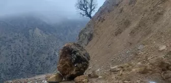 Batman'ın Sason ilçesinde heyelan nedeniyle bir mezra yolu ulaşıma kapandı
