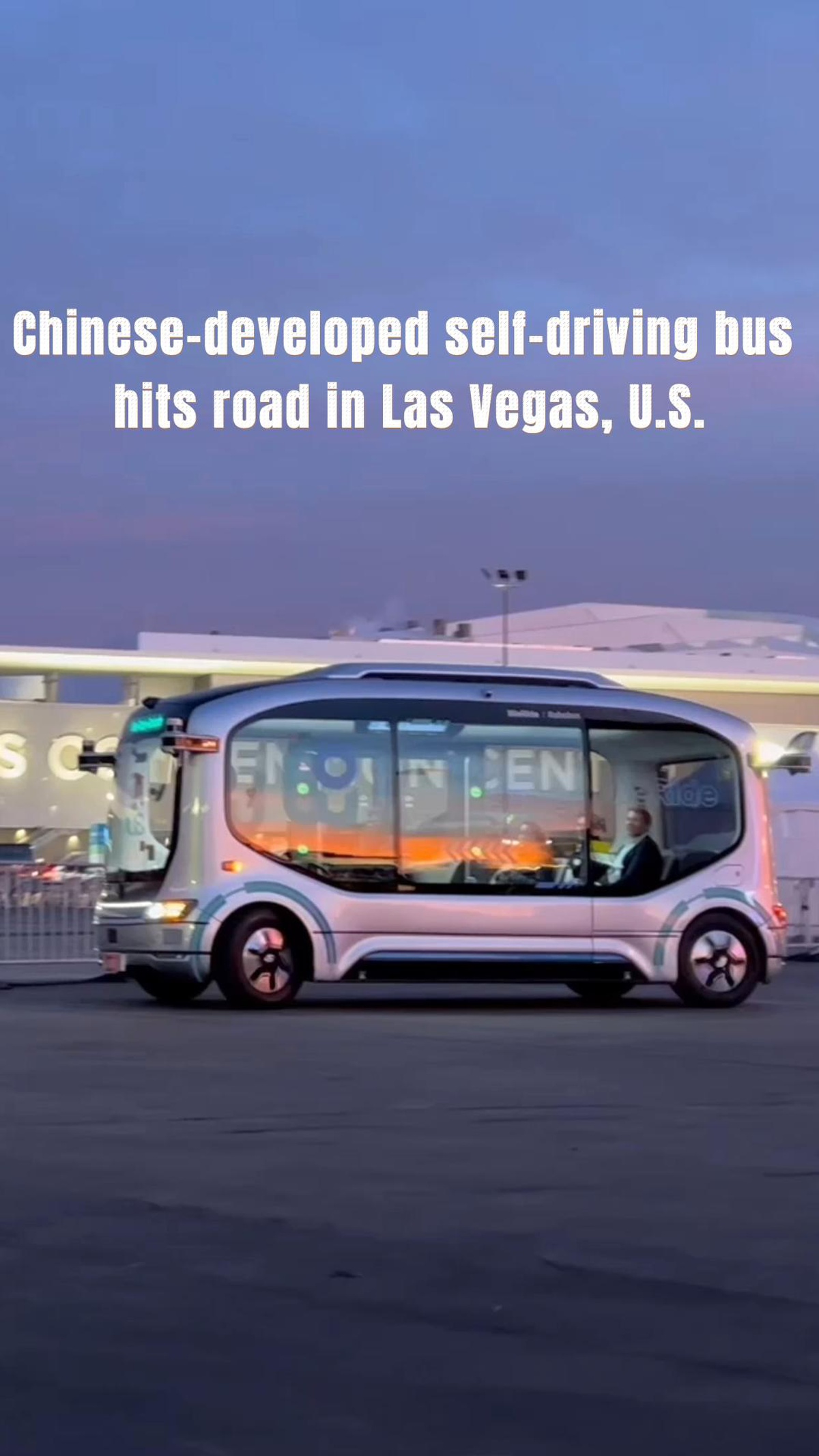Sürücüsüz otobüs Robobus Las Vegas\'ta hizmete girdi