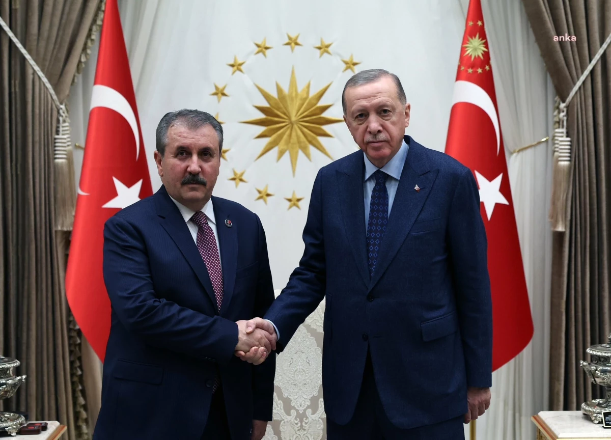 Cumhurbaşkanı Erdoğan, BBP Genel Başkanı Destici ile Görüştü
