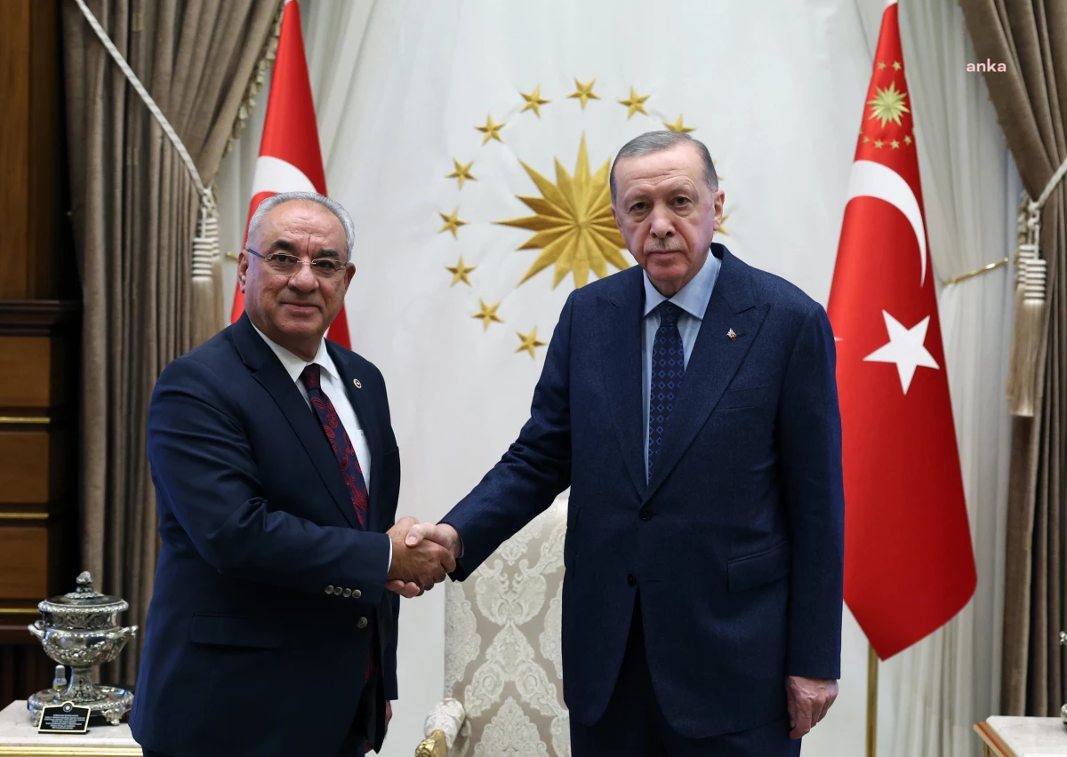 Cumhurbaşkanı Erdoğan, DSP Genel Başkanı Aksakal ile görüştü