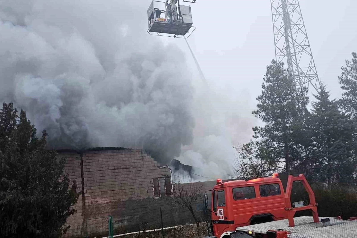 Diyarbakır\'da İnşaat Malzemeleri Deposunda Yangın
