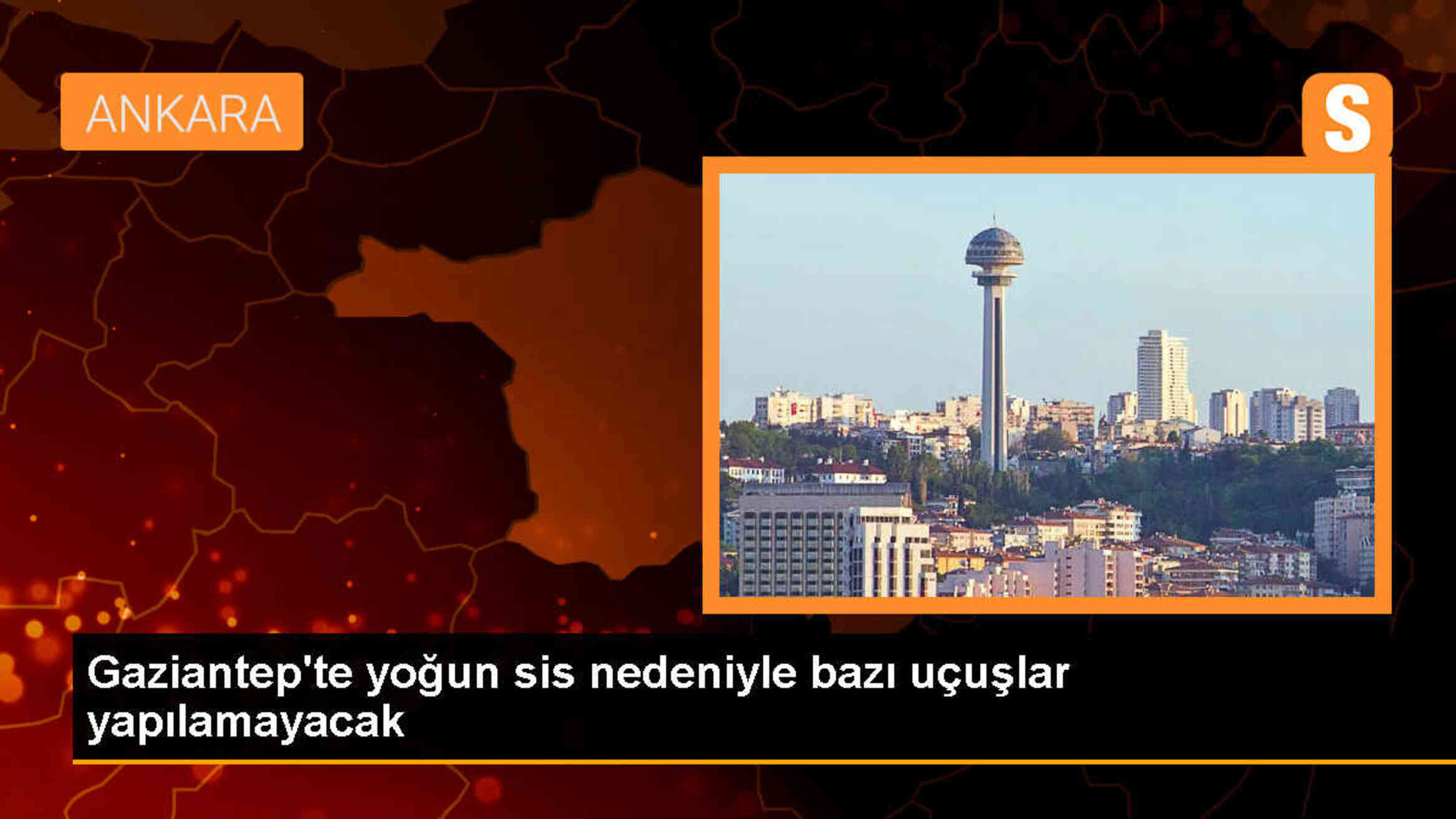 Gaziantep\'te yoğun sis nedeniyle bazı uçak seferleri iptal edildi