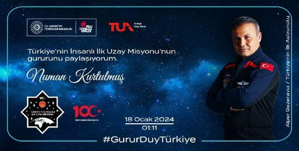 TBMM Başkanı Numan Kurtulmuş, Türk astronot Alper Gezeravcı\'yı tebrik etti