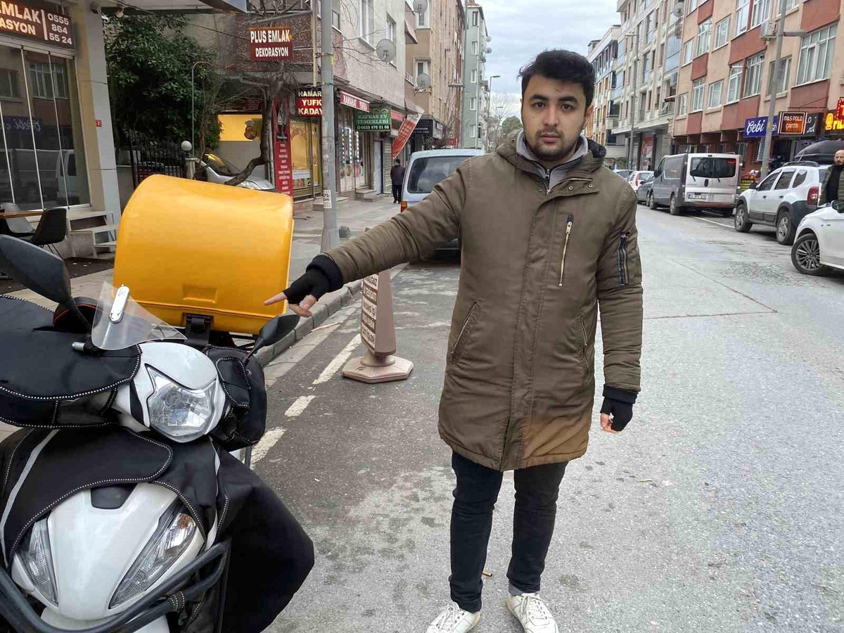 Motokurye Siparişten Dönerken Darp Edilmeye Çalışıldı