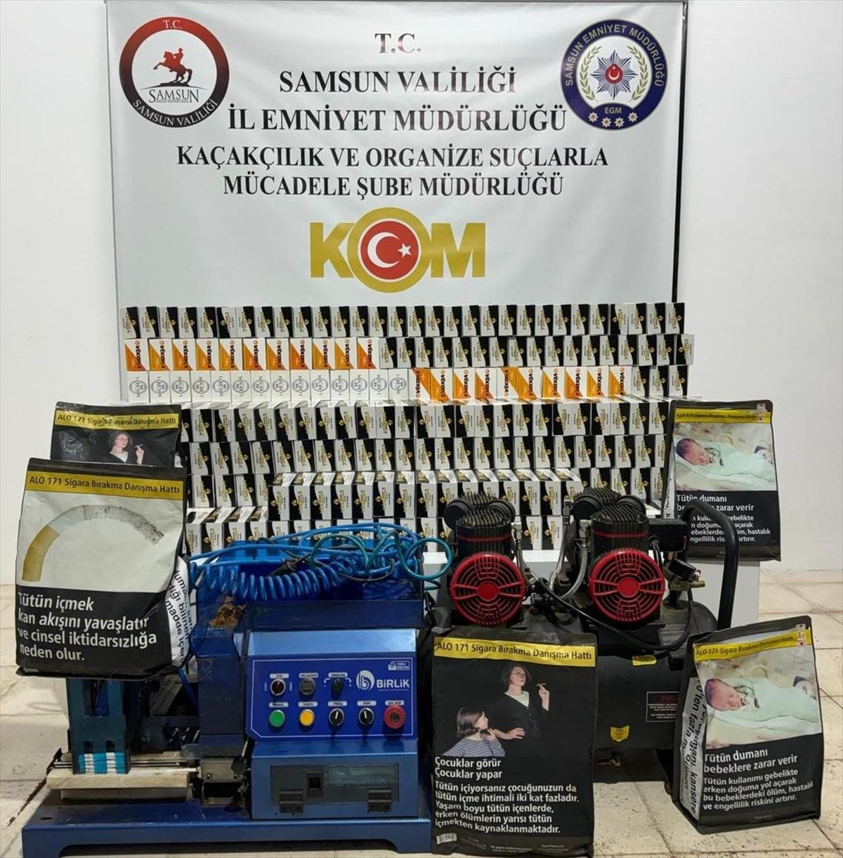 Samsun\'da Kaçak Sigara Operasyonu: Bir Zanlı Gözaltına Alındı