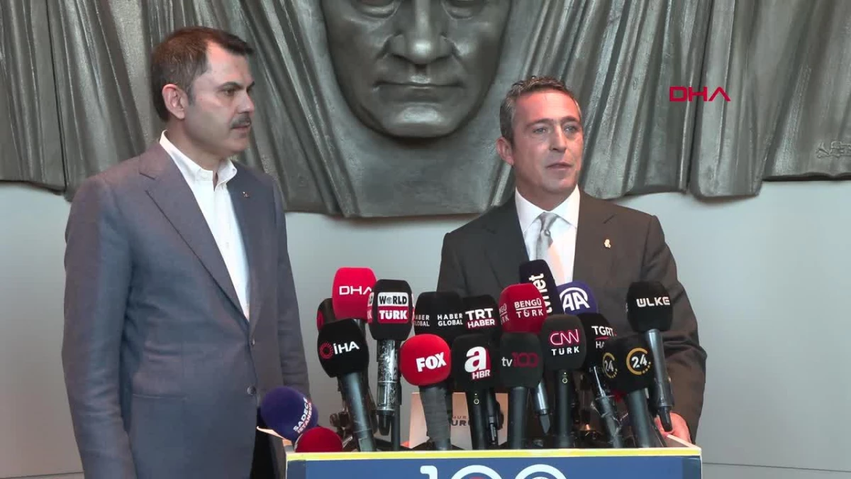İBB Başkan adayı Kurum\'dan, Fenerbahçe Başkanı Ali Koç\'a ziyaret