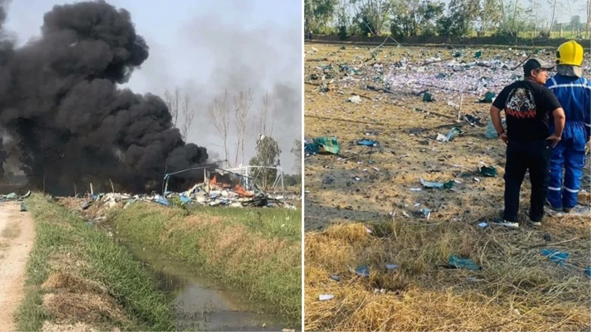 Tayland\'da havai fişek fabrikasında patlama! En az 15 işçi hayatını kaybetti