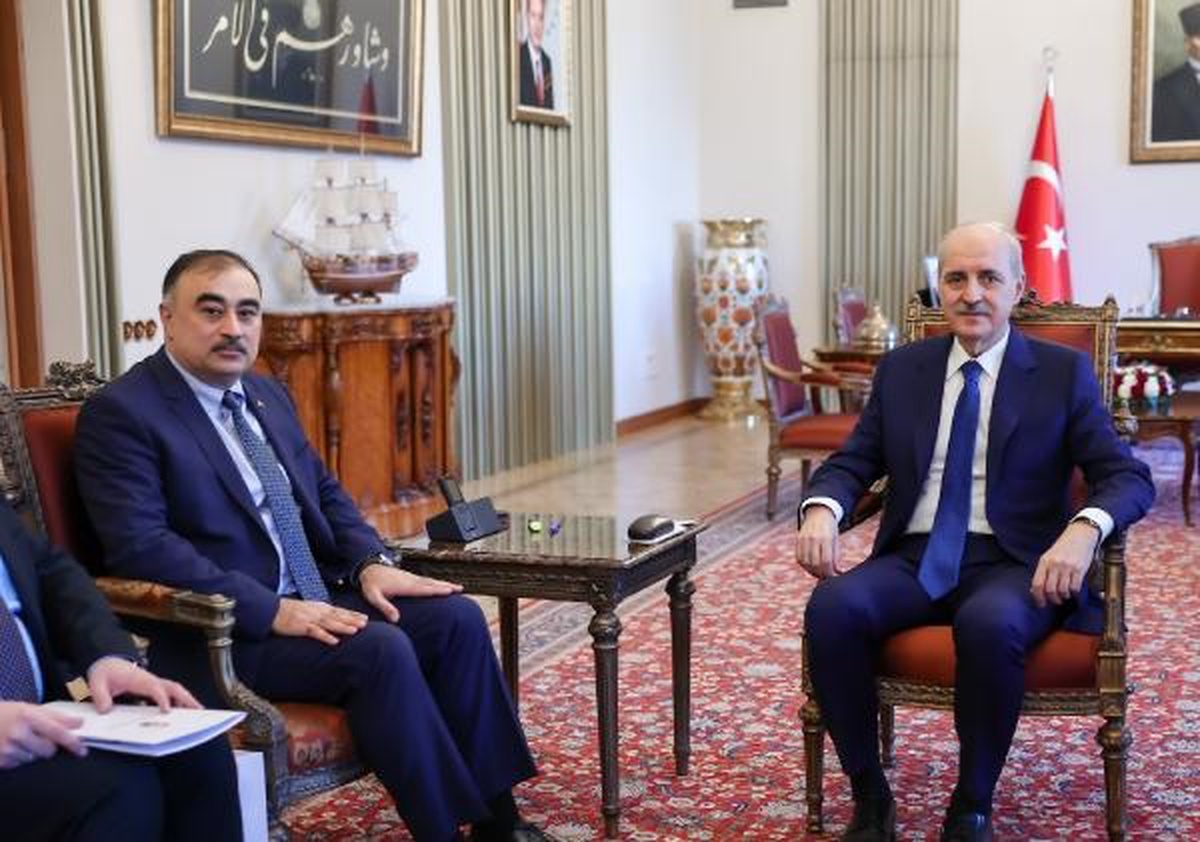 TBMM Başkanı Numan Kurtulmuş, Azerbaycan\'ın Ankara Büyükelçisi Reşad Memmedov\'u kabul etti