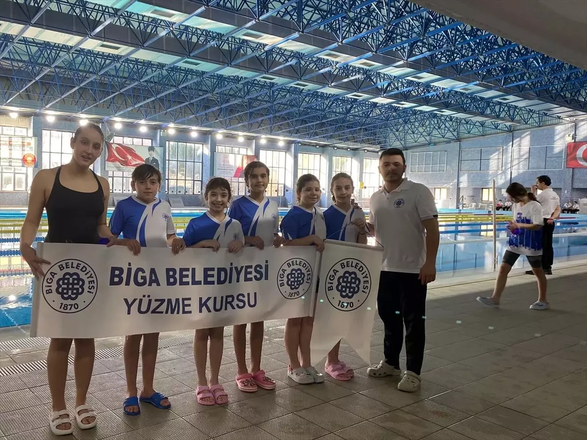 Bigalı Sporcular Çanakkale Yüzme Yarışlarında Başarılı Oldu