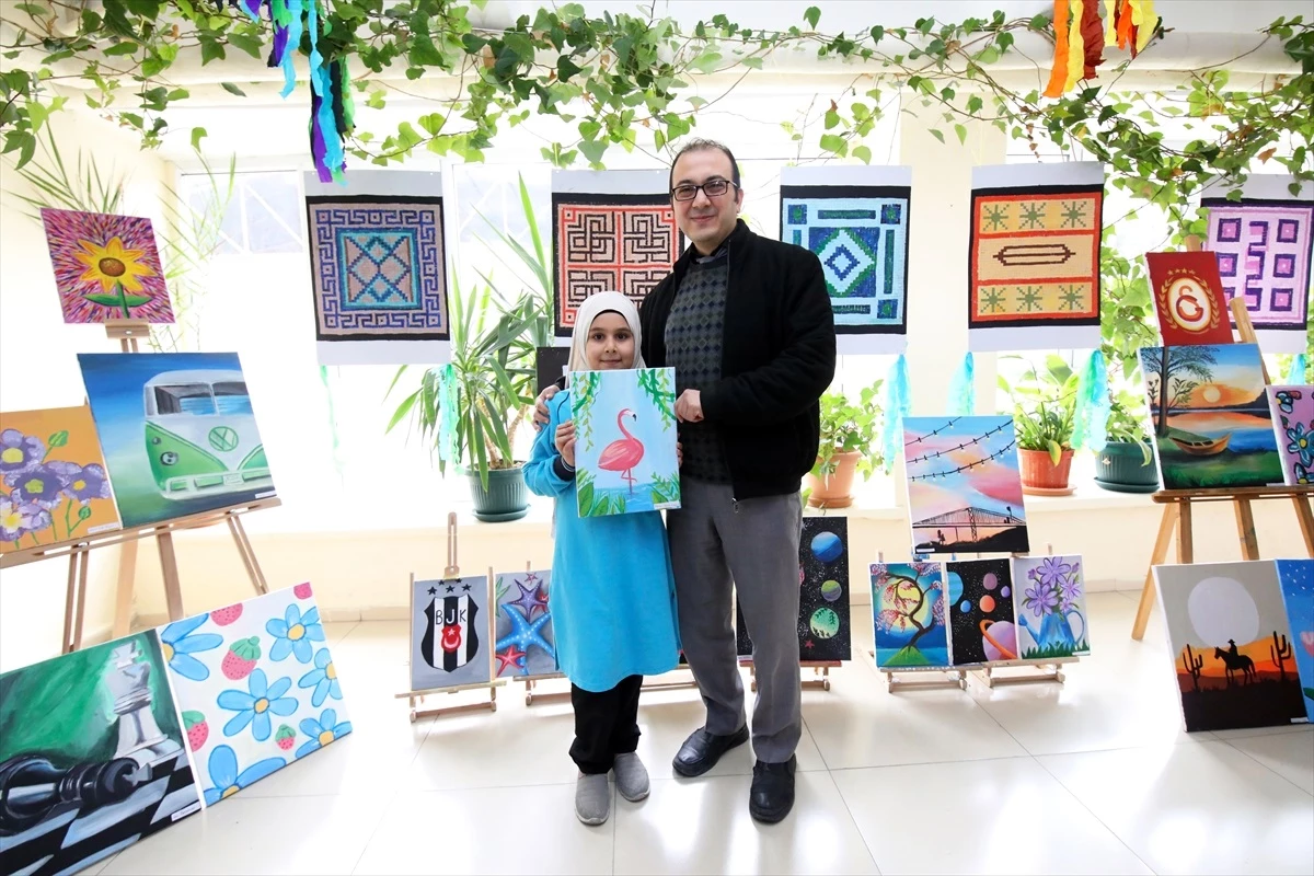 Darende Osman Hulusi Ateş İmam Hatip Ortaokulu öğrencileri tarafından resim sergisi açıldı