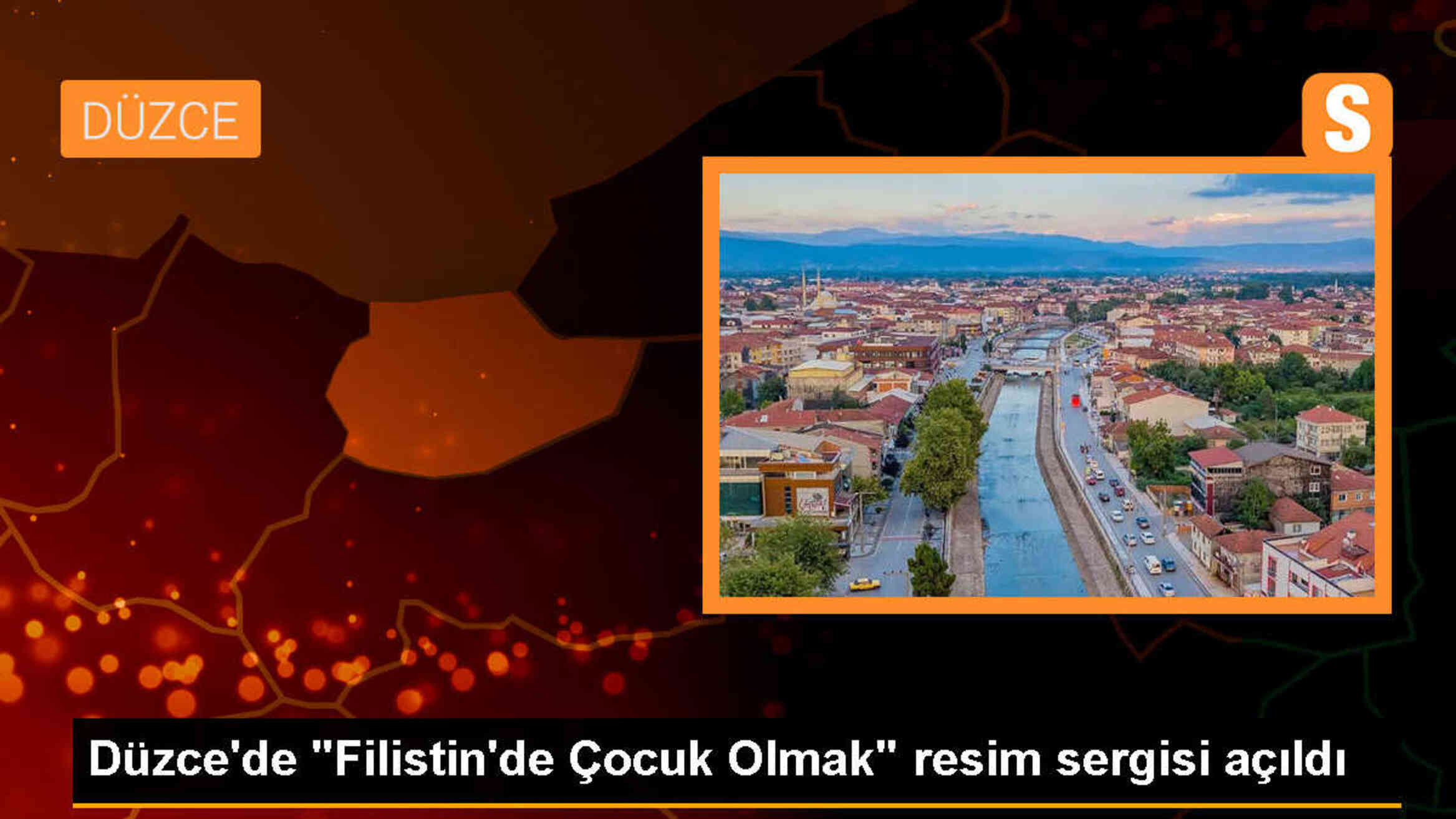 Düzce\'de Güzel Sanatlar Lisesi öğrencilerinin eserlerinden oluşan \'Filistin\'de Çocuk Olmak\' temalı resim sergisi açıldı