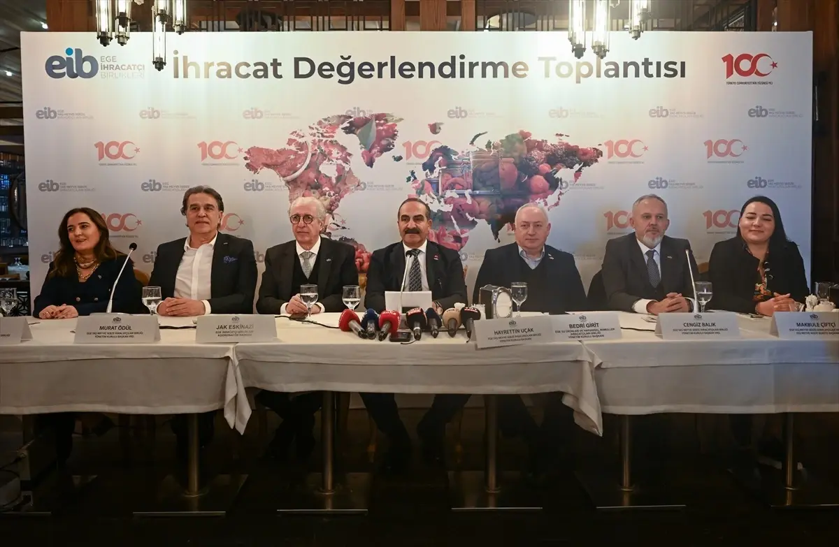 Ege Yaş Meyve Sebze İhracatçıları Birliği, 1 milyar 450 milyon dolarlık ihracat hedefliyor
