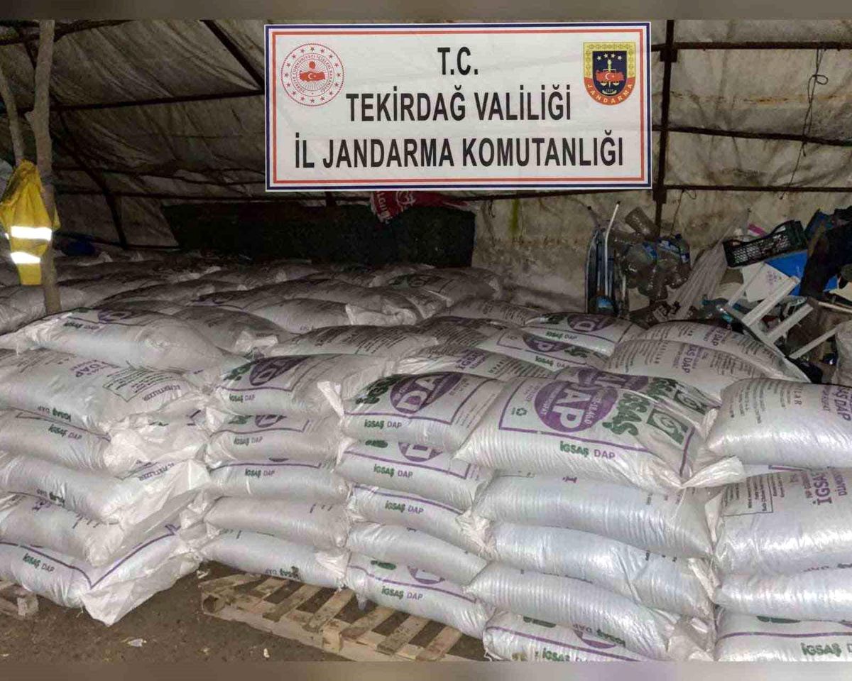 Tekirdağ\'da 17 Ton Sahte Gübre Ele Geçirildi, 5 Şüpheli Gözaltına Alındı