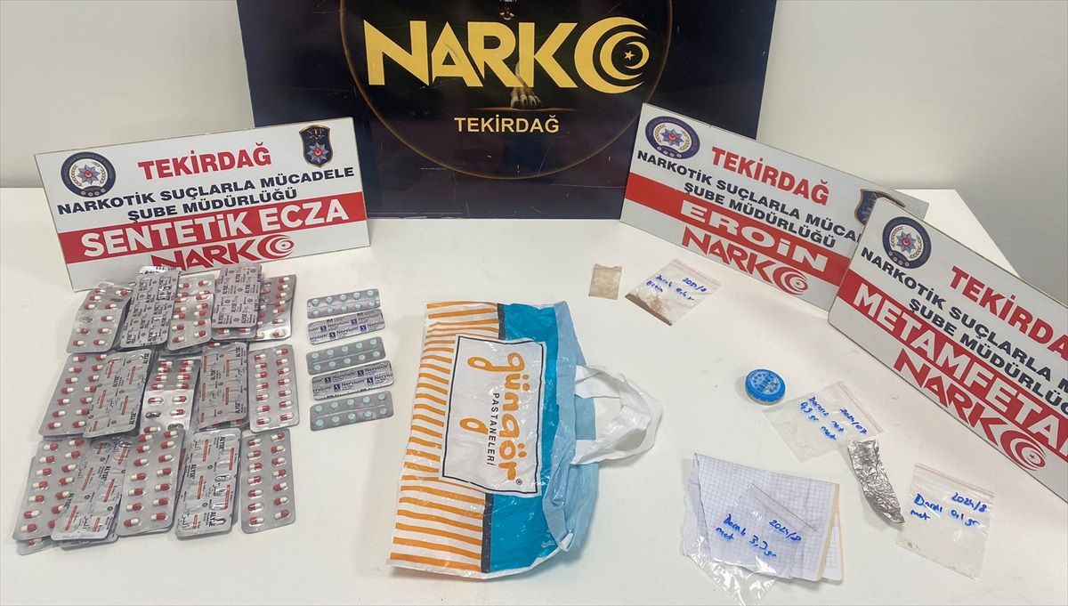 Tekirdağ\'da Uyuşturucu Ticareti Yapan 14 Şüpheli Gözaltına Alındı