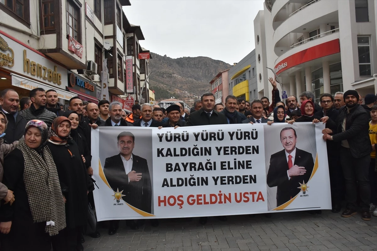 AK Parti Gümüşhane Belediye Başkan Adayı Ercan Çimen Coşkuyla Karşılandı