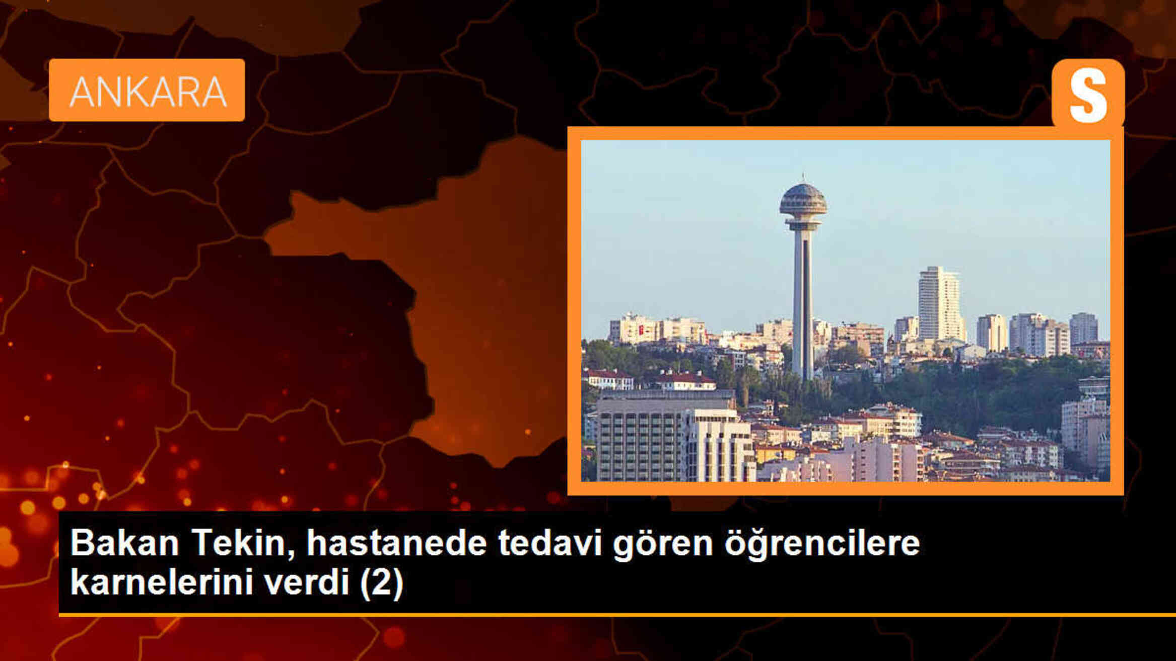 Bakan Tekin, hastanede tedavi gören öğrencilere karnelerini verdi